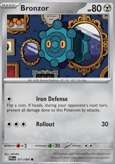 #071 Bronzor Mega Evolution Phantasmal Flames