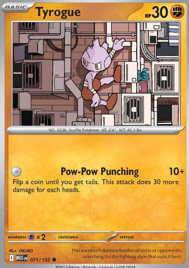 #071 Tyrogue Mega Evolution