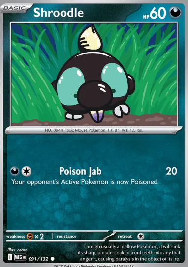 #091 Shroodle Mega Evolution