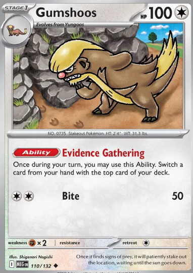 #110 Gumshoos Mega Evolution