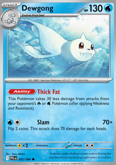 #022 Dewgong Mega Evolution Phantasmal Flames