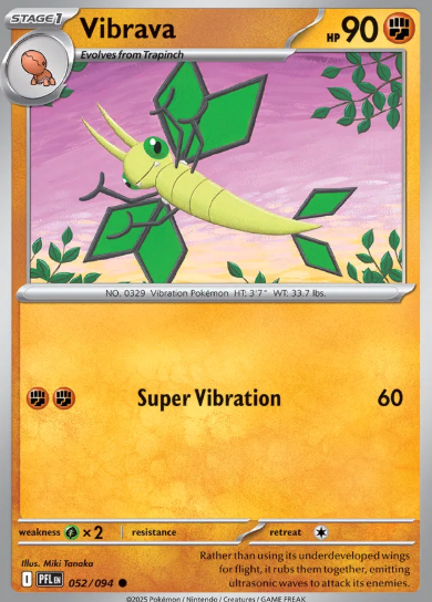 #052 Vibrava Mega Evolution Phantasmal Flames