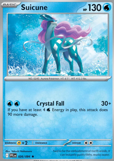 #026 Suicune  Mega Evolution Phantasmal Flames