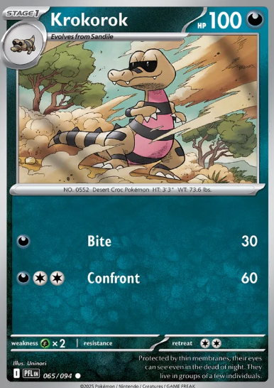 #065 Krokorok Mega Evolution Phantasmal Flames