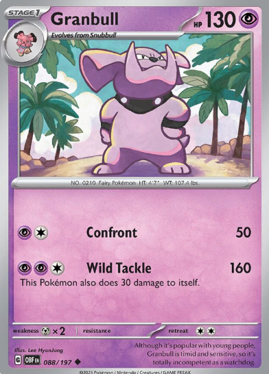 #088 Granbull Obsidian Flames