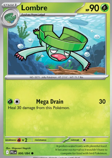 #006 Lombre Mega Evolution Phantasmal Flames