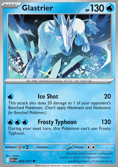 #054 Glastrier Mega Evolution Ascended Hero