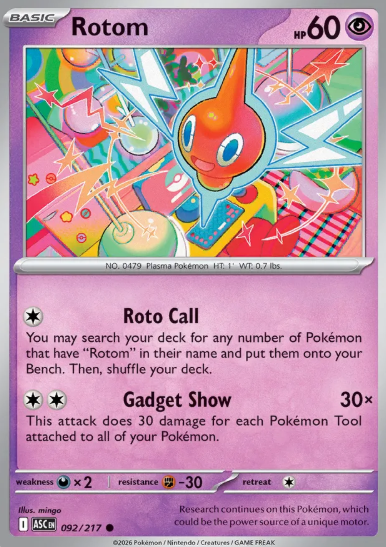 #092 Rotom Mega Evolution Ascended Hero