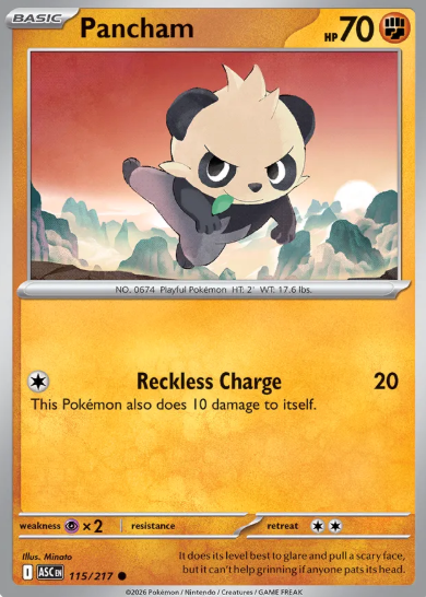 #115 Pancham Mega Evolution Ascended Hero
