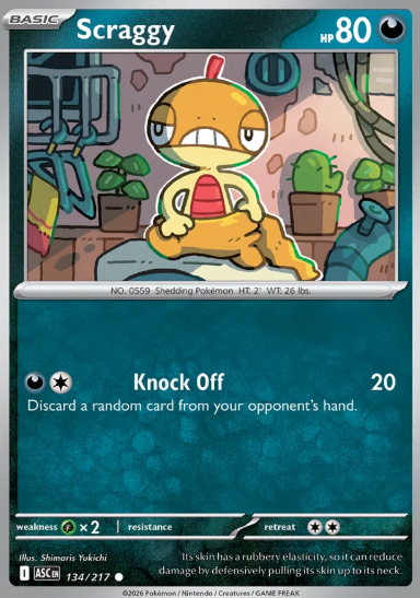 #134 Scraggy Mega Evolution Ascended Hero