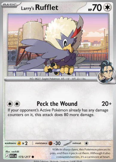 #173 Larry's Rufflet Mega Evolution Ascended Hero
