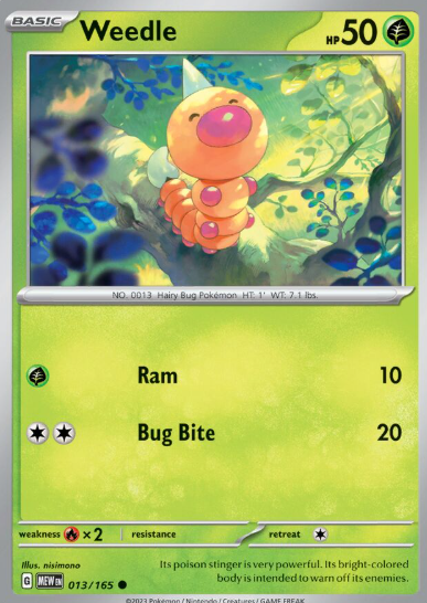 #013 Weedle 151