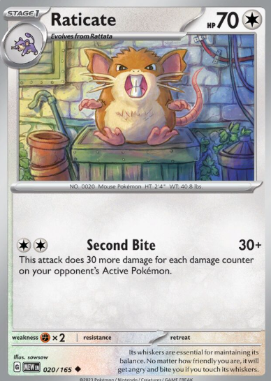 #020 Raticate 151
