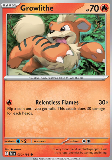 #030 Growlithe Scarlet & Violet