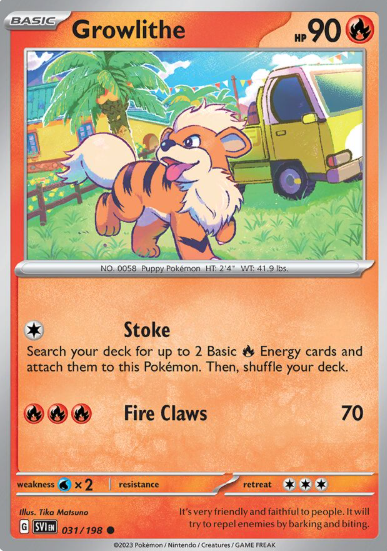 #031 Growlithe Scarlet & Violet