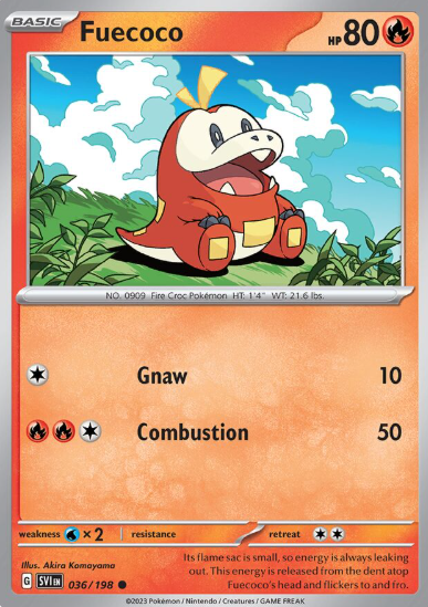 #036 Fuecoco Scarlet & Violet