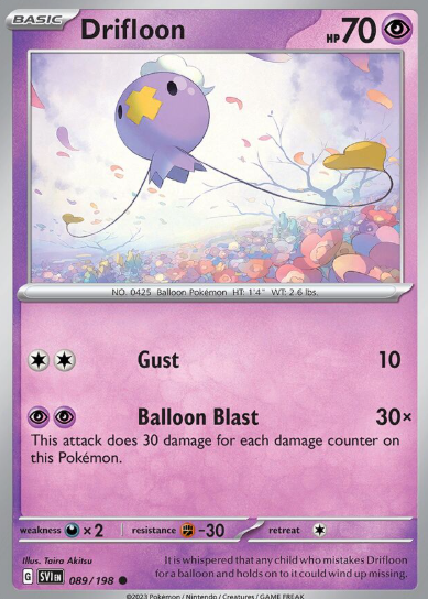 #089 Drifloon Scarlet & Violet