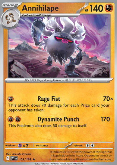 #109 Annihilape Scarlet & Violet