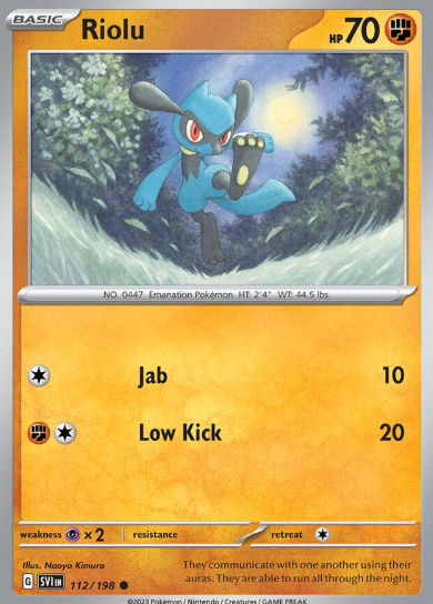 #112 Riolu Scarlet & Violet