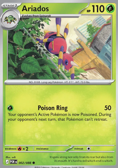 #002 Ariados Mega Evolution Perfect Order