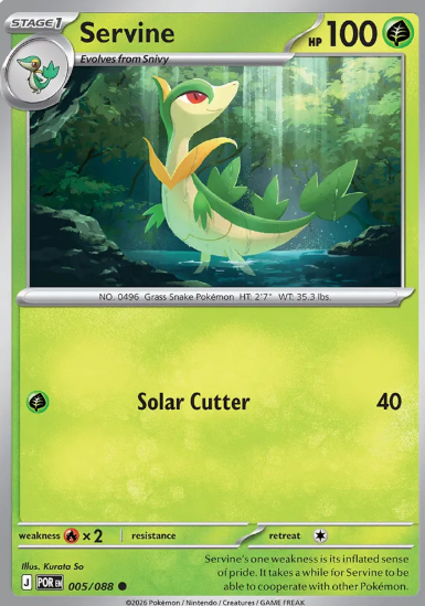 #005 Servine Mega Evolution Perfect Order