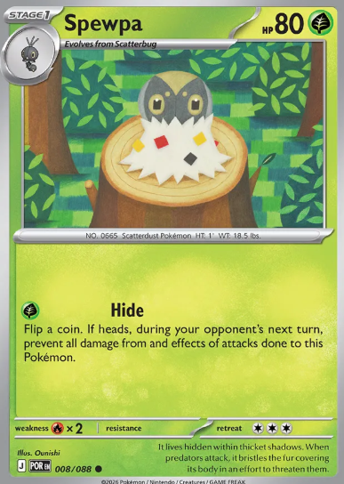 #008 Spewpa Mega Evolution Perfect Order