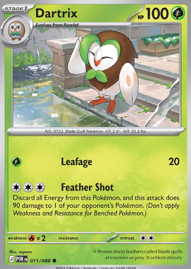 #011 Dartrix Mega Evolution Perfect Order
