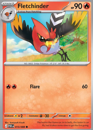 #013 Fletchinder Mega Evolution Perfect Order