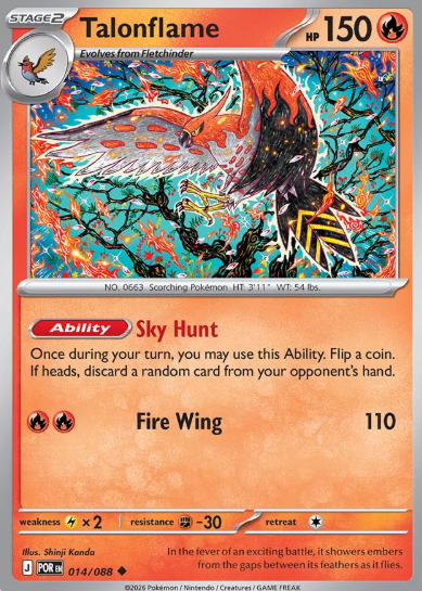 #014 Talonflame Mega Evolution Perfect Order