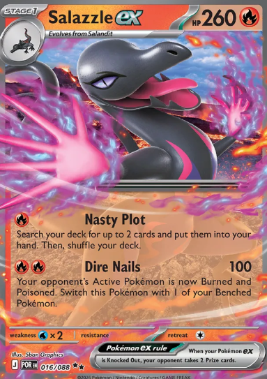 #016 Salazzle EX Mega Evolutions Perfect Order
