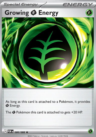 #086 Growing Energy  Mega Evolution Perfect Order