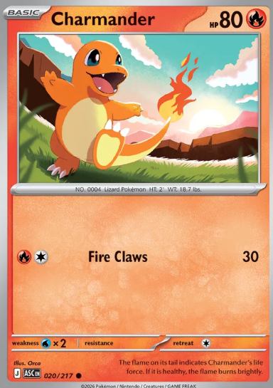 #020 Charmander Mega Evolution Ascended Hero