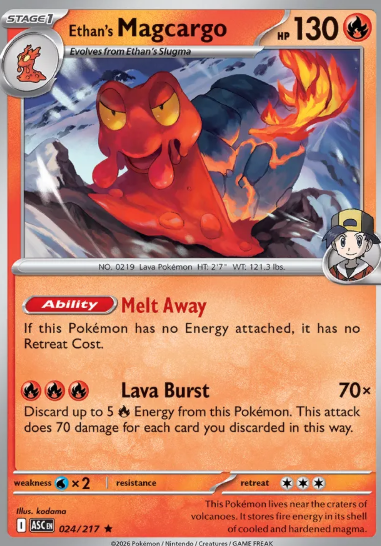 #024 Ethan's Magcargo Mega Evolution Ascended Hero