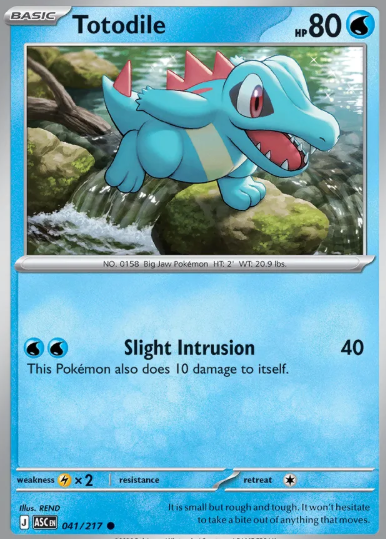 #041 Totodile Mega Evolution Ascended Hero