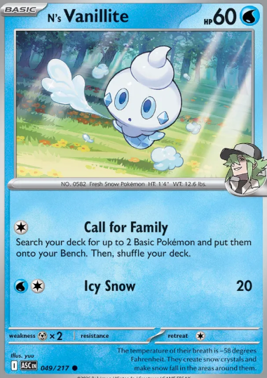 #049 N's Vanillite Mega Evolution Ascended Hero