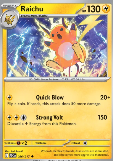 #056 Raichu Mega Evolution Ascended Hero