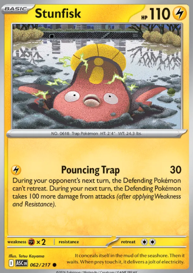 #062 Stunfisk Mega Evolution Ascended Hero