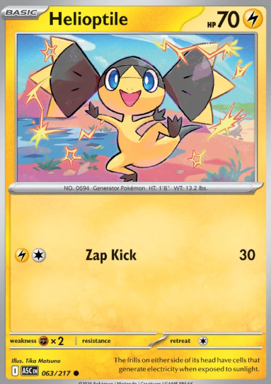 #063 Helioptile Mega Evolution Ascended Hero
