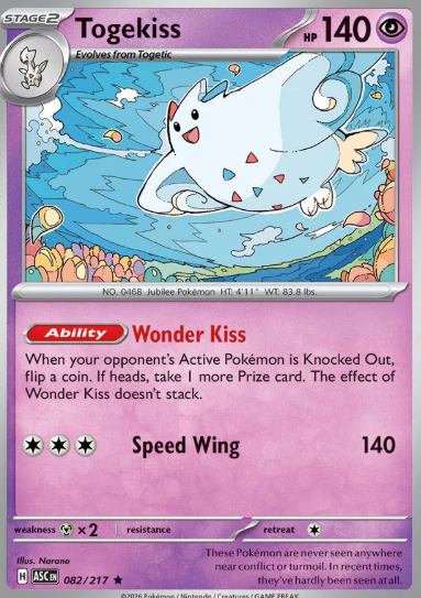 #082 Togekiss Mega Evolution Ascended Hero