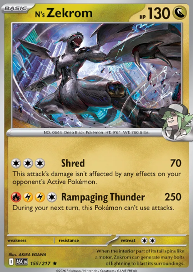 #155 N's Zekrom Mega Evolution Ascended Hero