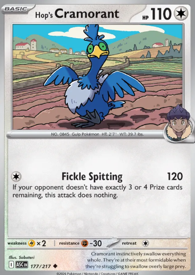 #177 Hop's Cramorant  Mega Evolution Ascended Hero