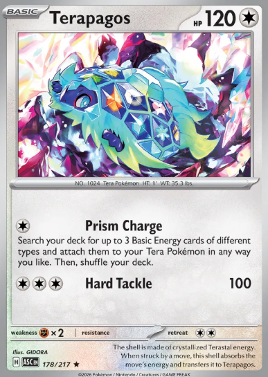 #178 Terapagos  Mega Evolution Ascended Hero