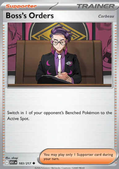 #183 Boss's Orders Mega Evolution Ascended Hero