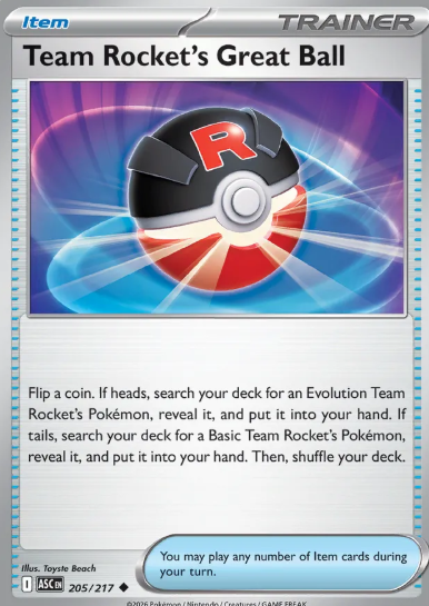 #204 Team Rocket's Great Ball Mega Evolution Ascended Hero