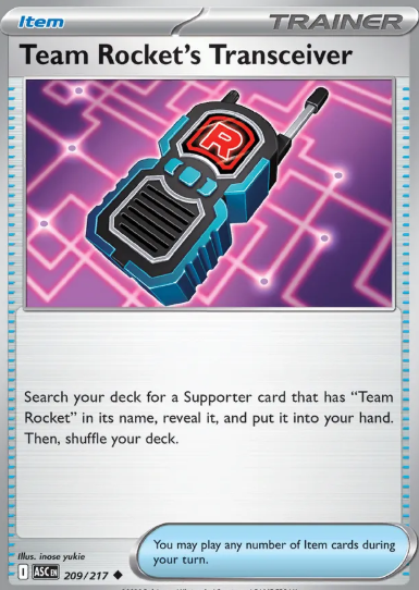 #209 Team Rocket's Transceiver  Mega Evolution Ascended Hero