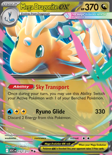 #152 Mega Dragonite EX Mega Evolution Ascended Hero