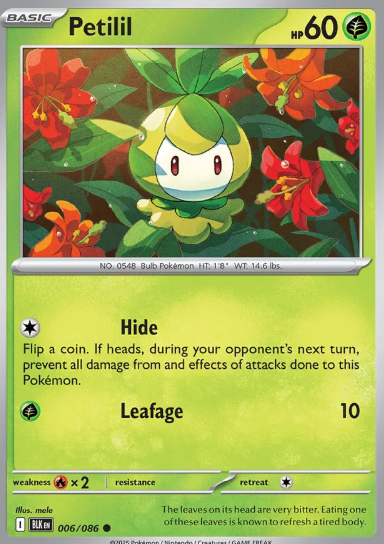 #006 Petilil Black Bolt