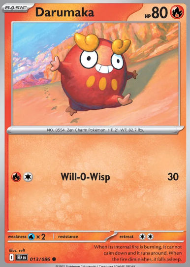 #013 Darumaka Black Bolt