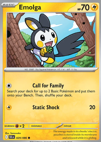 #029 Emolga Black Bolt