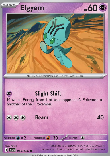 #040 Elgyem Black Bolt